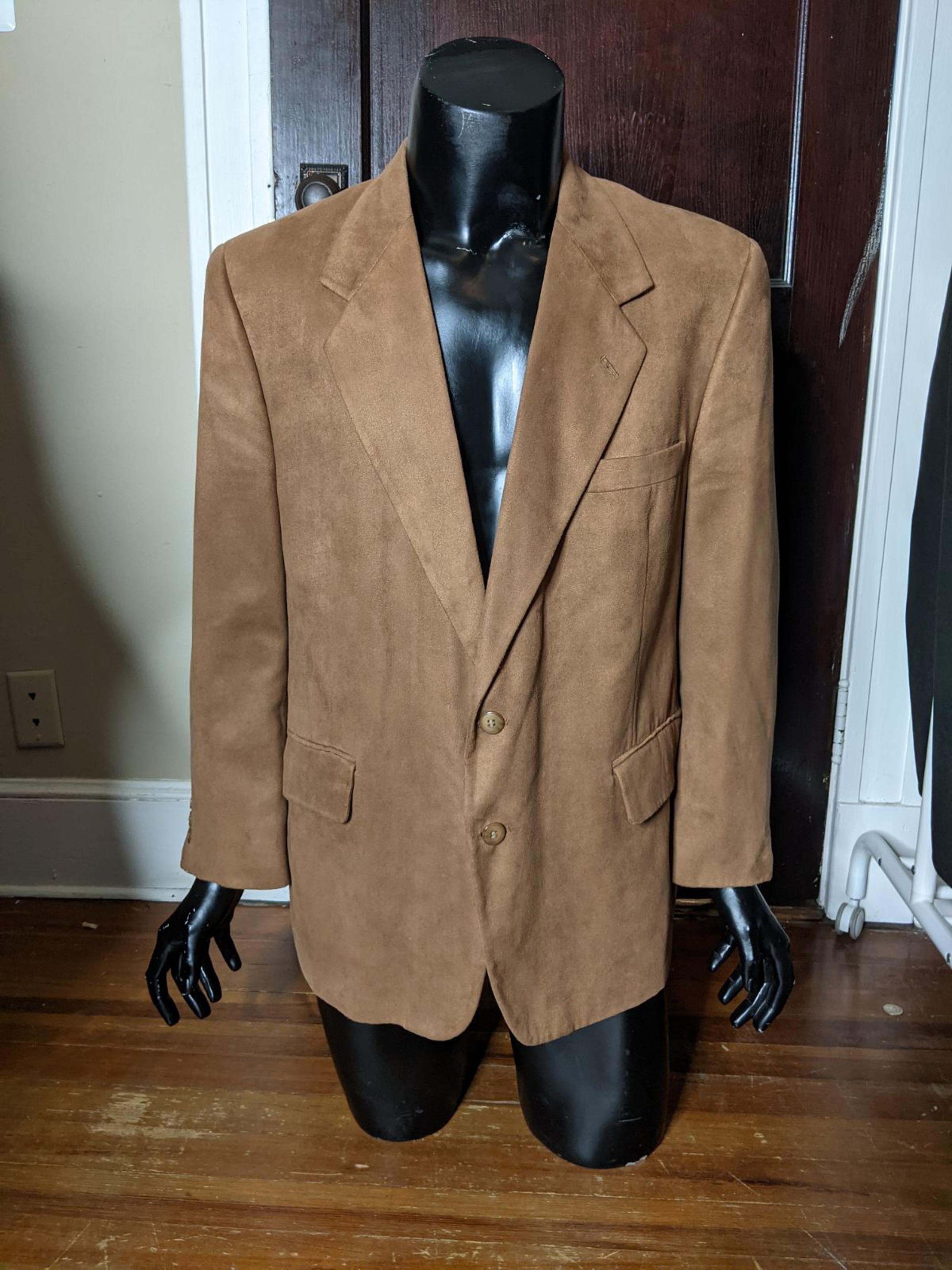 Egon Von Furstenberg suede style blazer