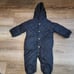 Polo Ralph Lauren Navy Blue Hooded Barn Bunting Baby Boy Snow suit Winter 6 M