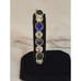 Vintage Les Bernard Bracelet Clear Rhinestones And Blue Green Purple Cabachons