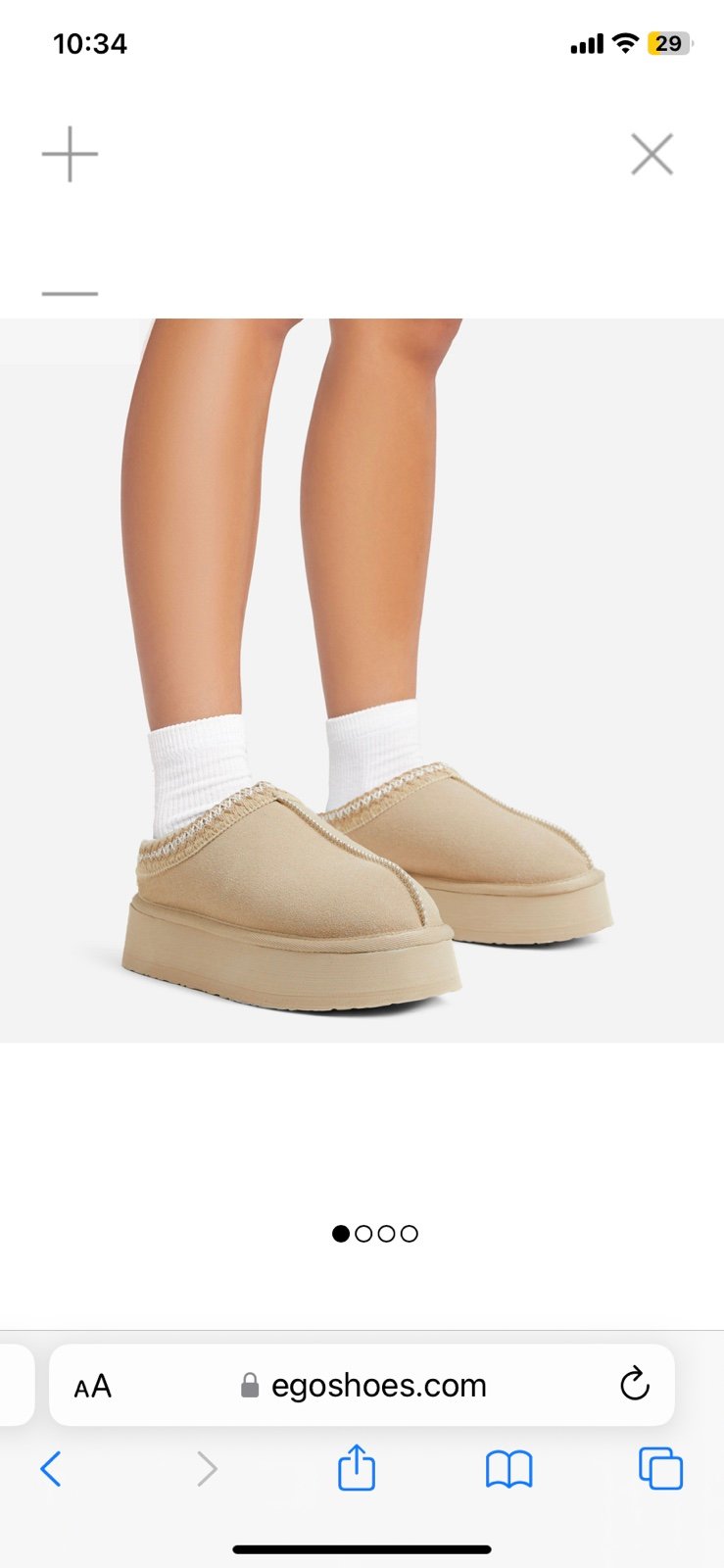ego tazmin aztec detail faux fur lining platform slipper in sand with faux suede