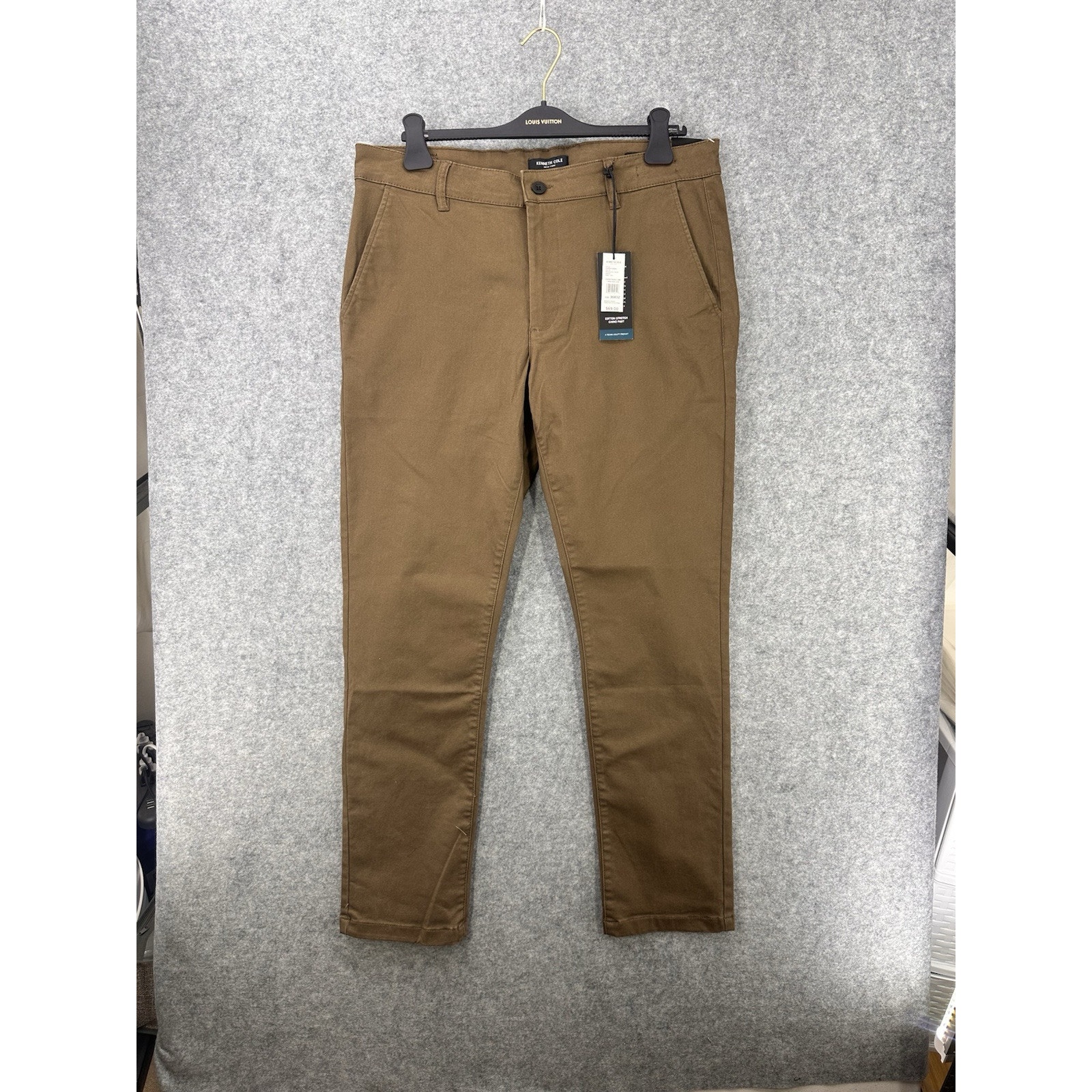 Striped Straight Slacks B5071