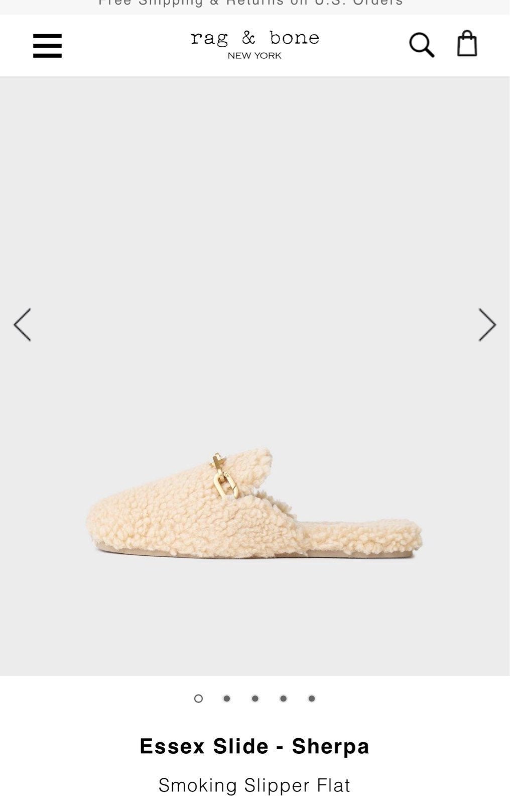 rag & bone Essex Slide - Sherpa
