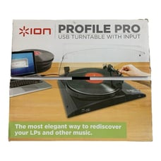 ION Profile Pro Record Player Turntable Vinyl to MP3 Converter