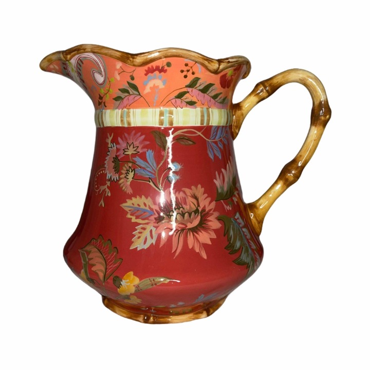 Tracy Porter The Artesian Road Collection Hand Painted 9.5 Pitcher