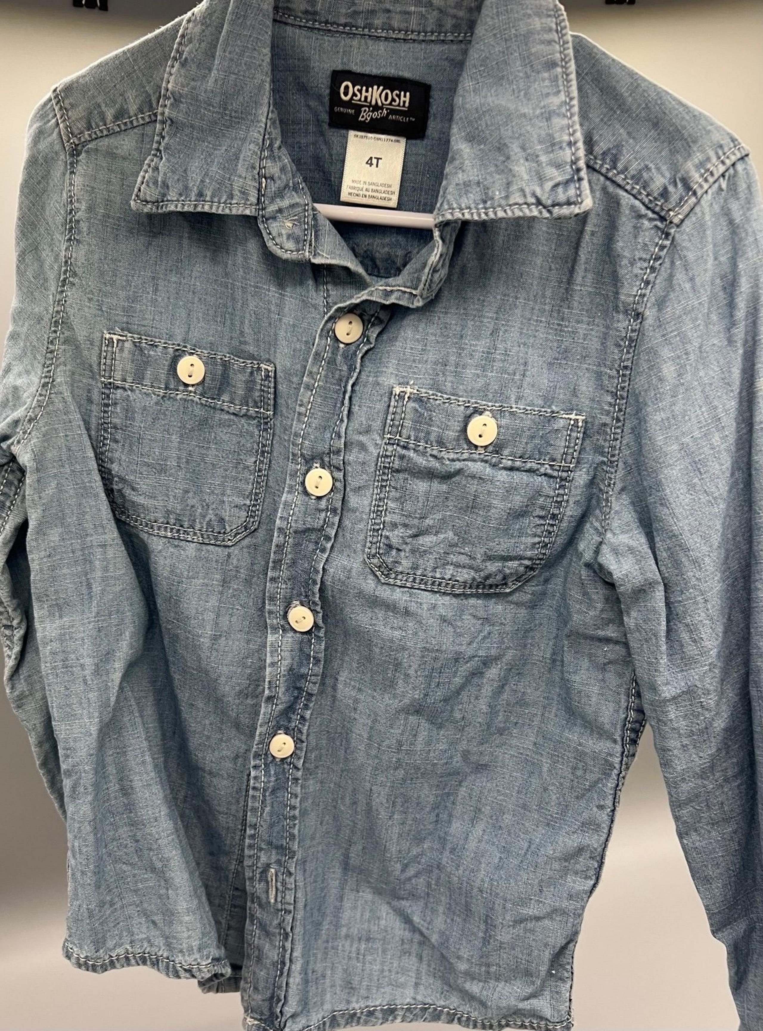 Kids long sleeve button up OsHKosh