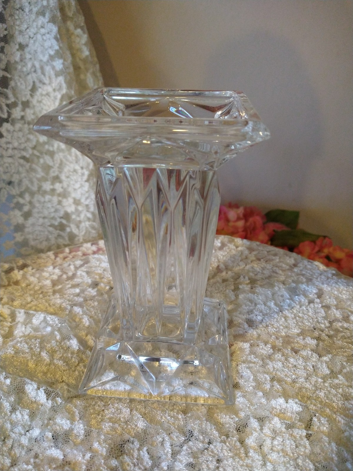 Princess House Crystal Candle Holder