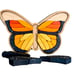 Wooden monarch butterfly puzzle, chunky blocks puzzle, nature building blocks