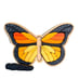 Wooden monarch butterfly puzzle, chunky blocks puzzle, nature building blocks