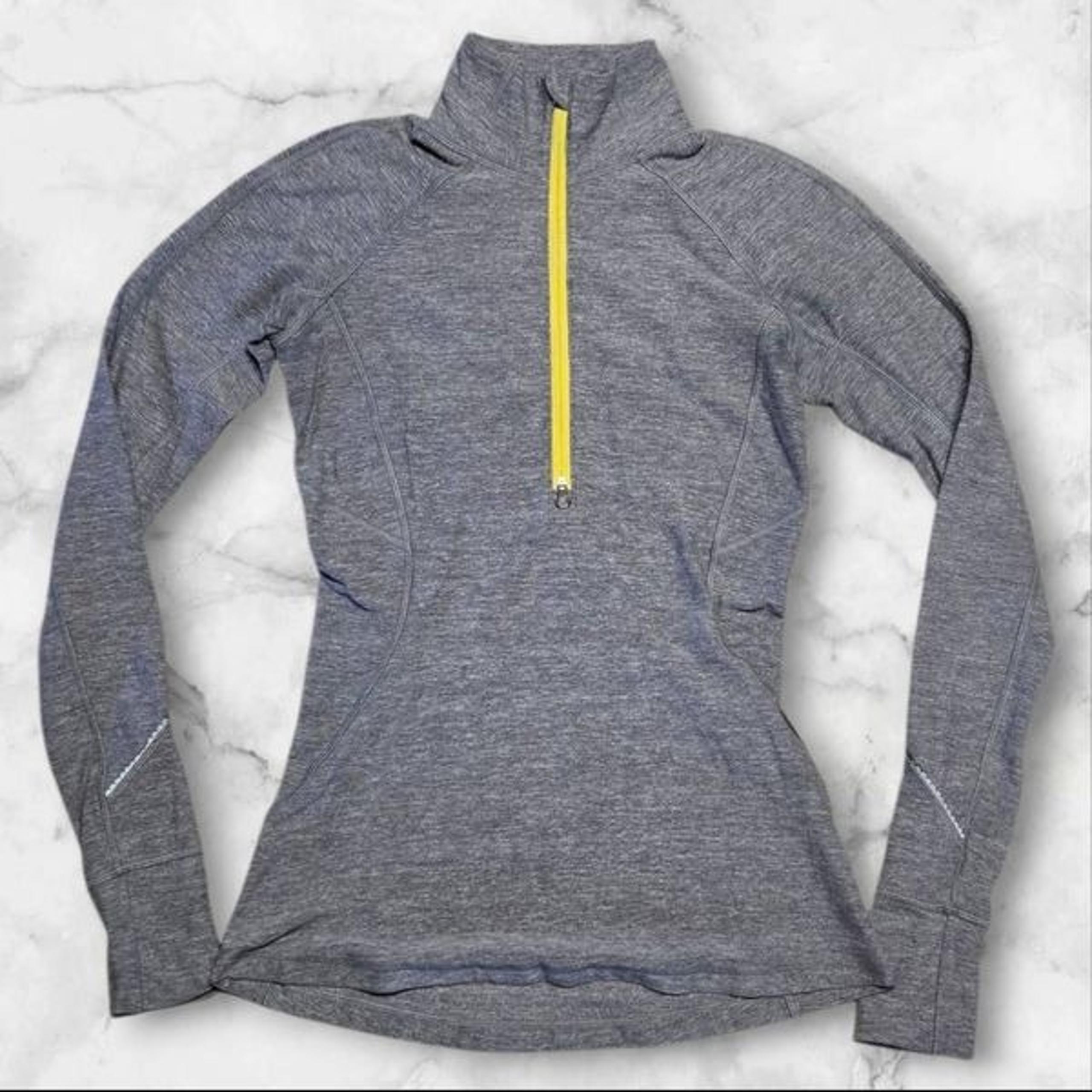 Lululemon Race Your Pace Gray Quarter Zip Size 4