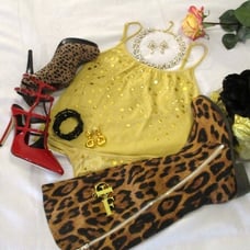VS LUXURY GORGEOUS VINTAGE 2PC SET GOLD EMBELLISHED – NWOT