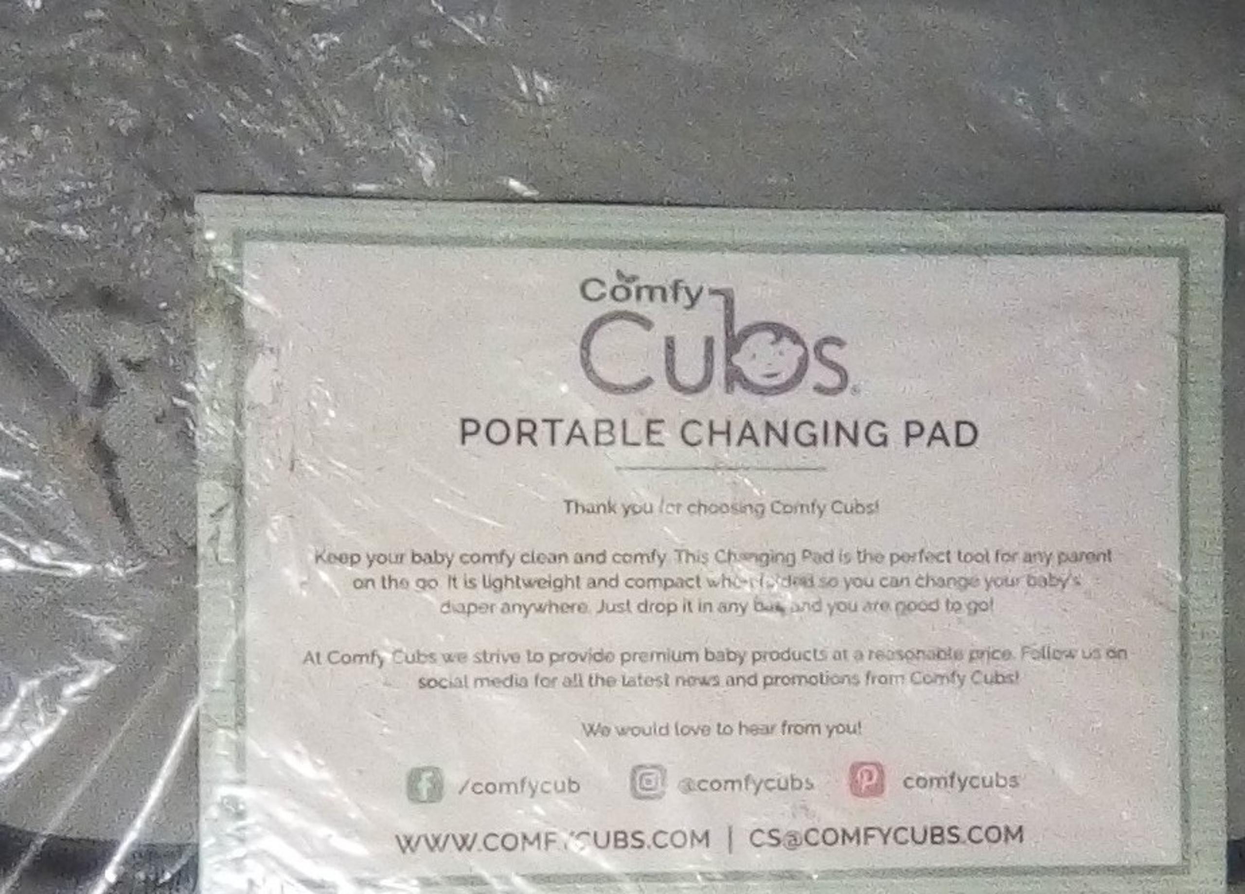 Comfy Cubs portable changing pad