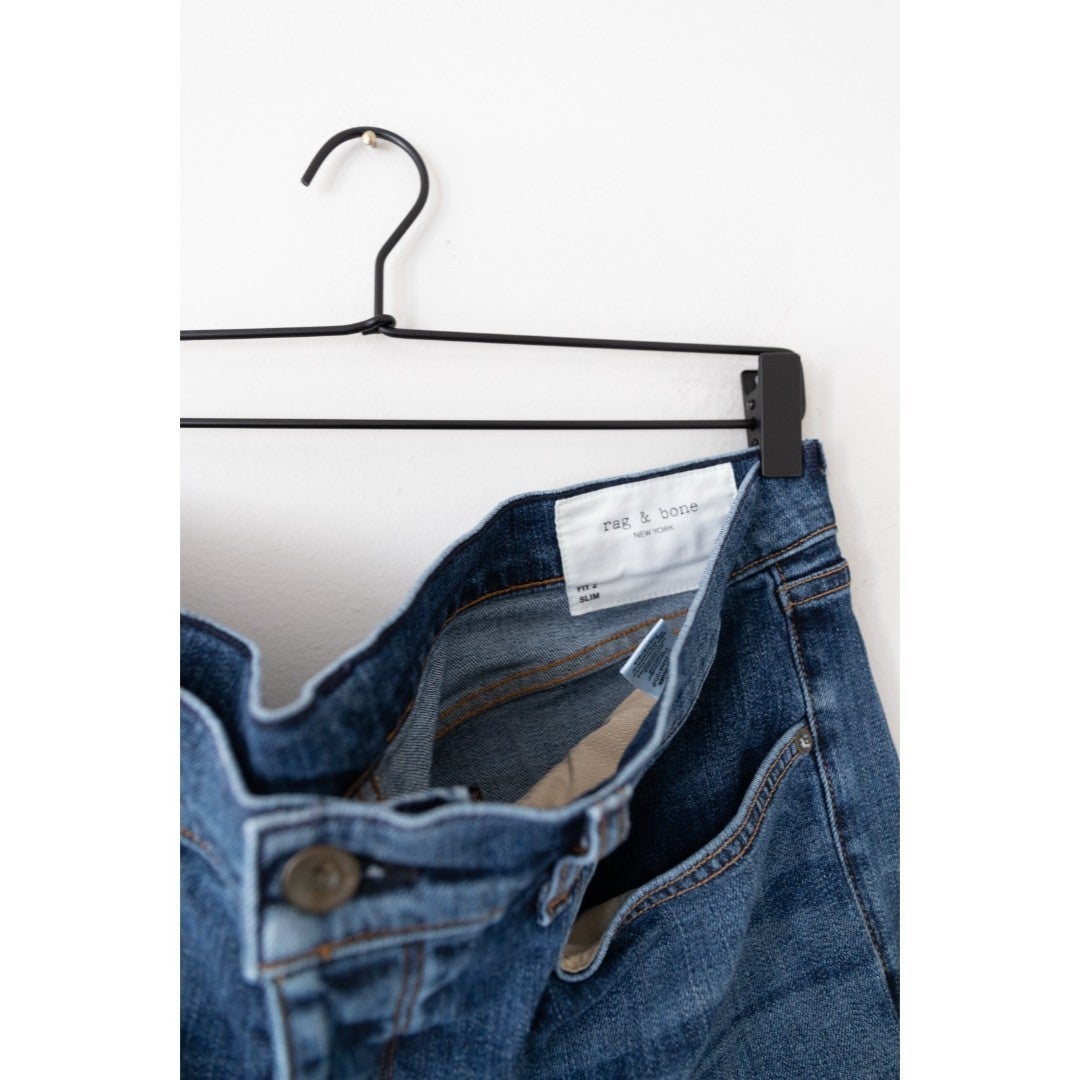Rag & Bone shops Fit 2 Slim Fit Mid Indigo Authentic Stretch Jean