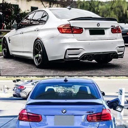 NEW 2013-2018 BMW F30 330i 335i F80 M3 Real Carbon Fiber HighKick PSM Spoiler