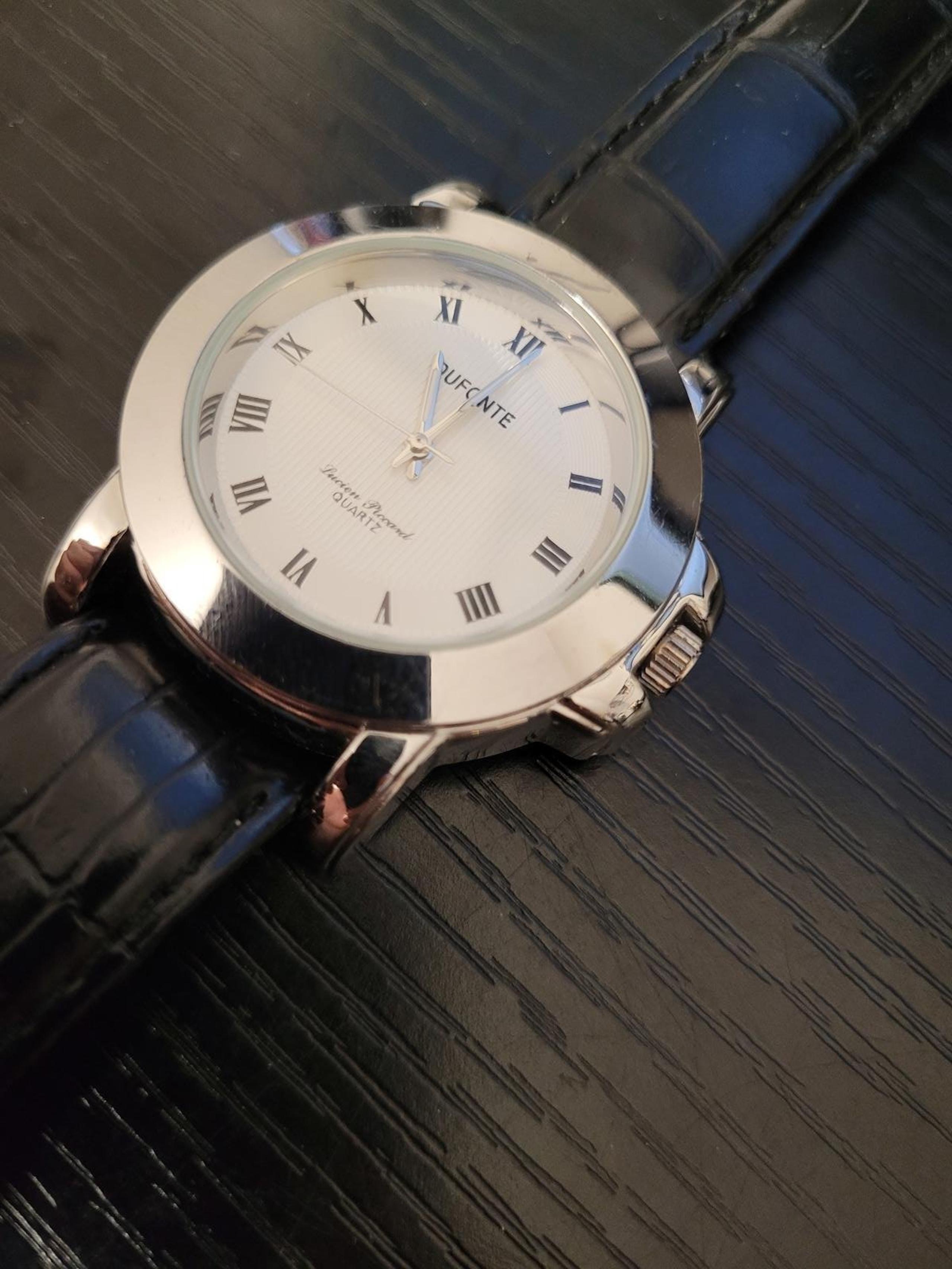 RARE VINTAGE Lucien Piccard Dufonte 41mm Mens Quartz Watch