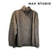Max Studio Women's Ribbed Knit Long Sleeve Mock Neck Pullover Sweater