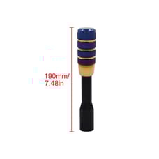 BRAND NEW UNIVERSAL Burnt Blue Frosted Manuel Stick Shift Knob & Extender