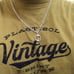 Stylish double G silver necklace