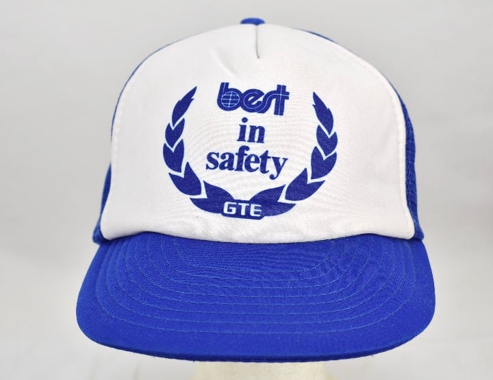 Vtg GTE Snapback Mesh Trucker Hat