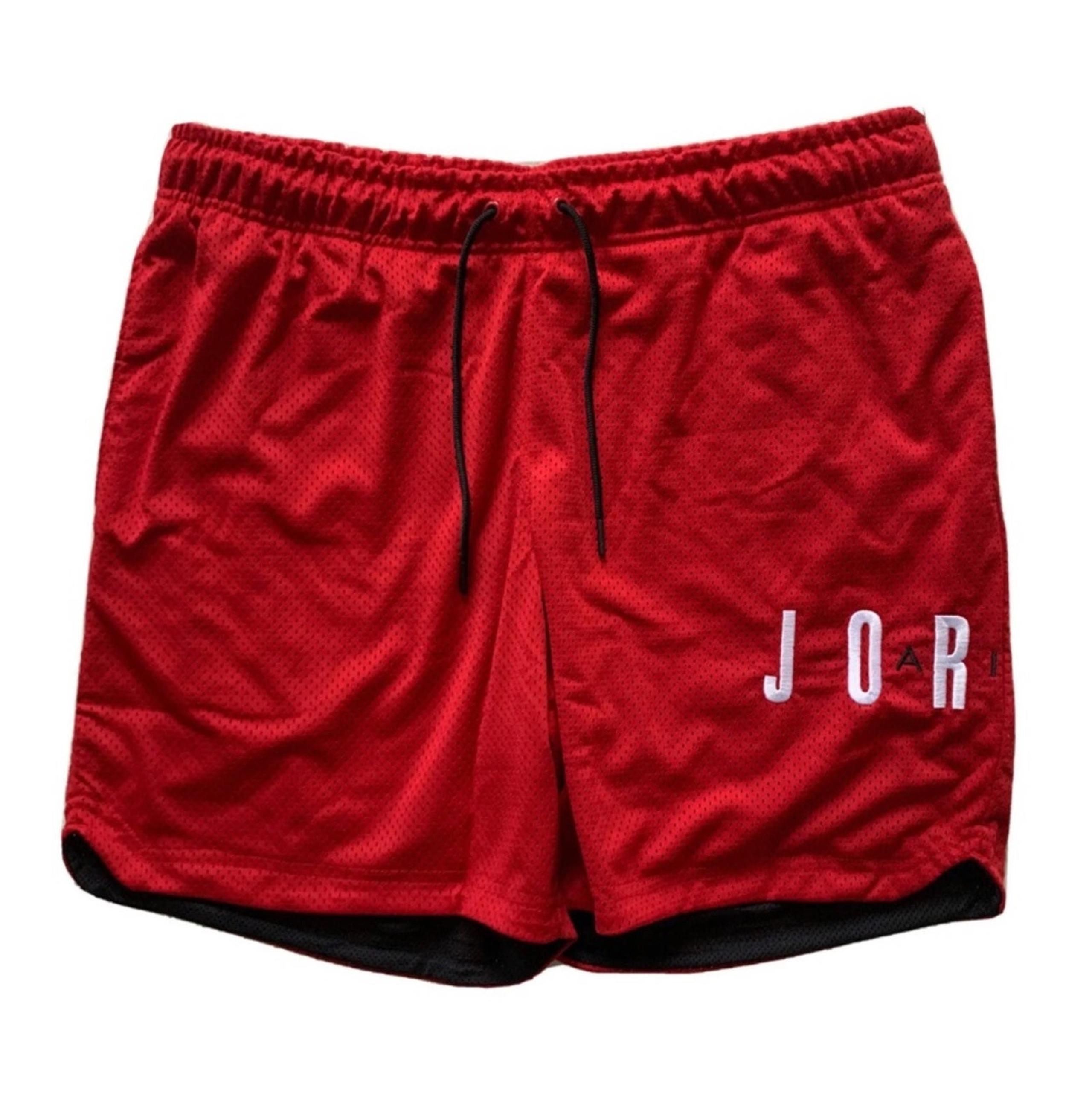 Nike Air Jordan Bred Mesh Basketball Shorts Red Mens sz XXL