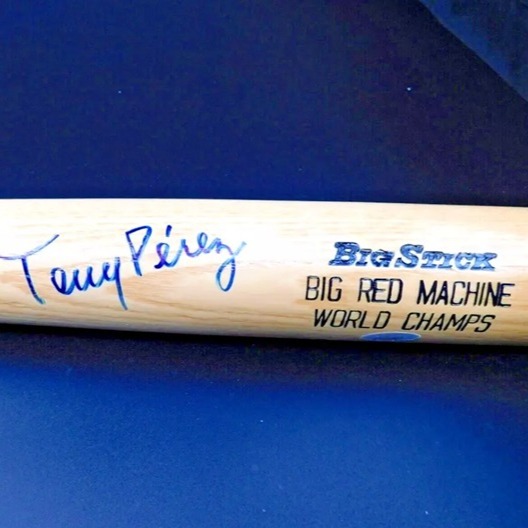 Tony Perez Signed Big Red Machine World Champs Big Stick Bat Tristar COA