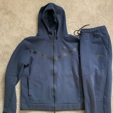 USED Nike tech Suit Blue Set Size M