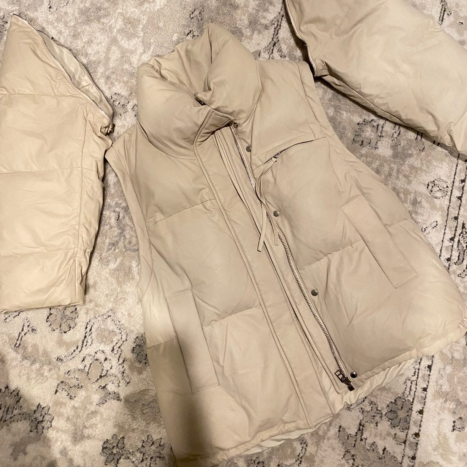 2 in 1 Leather Coat_Get both jacket and vest!