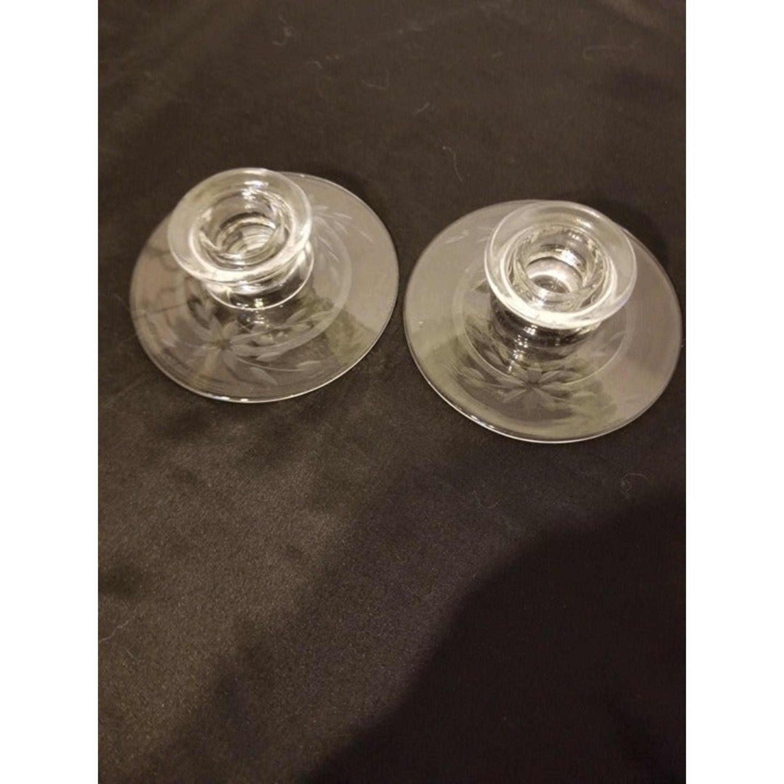 Princess House taper candle holders