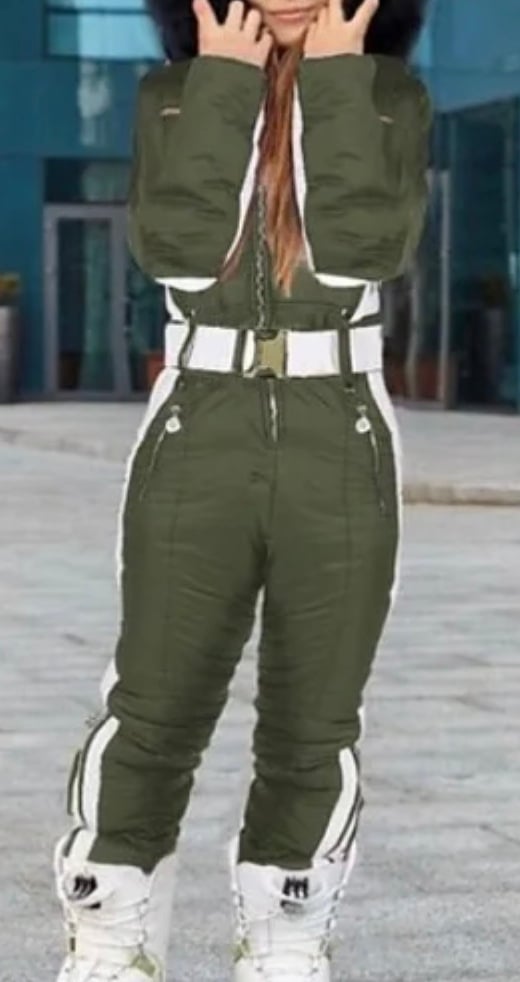 New Toddler boys girls unisex Army Green onesies Snowsuit winter size 3/4