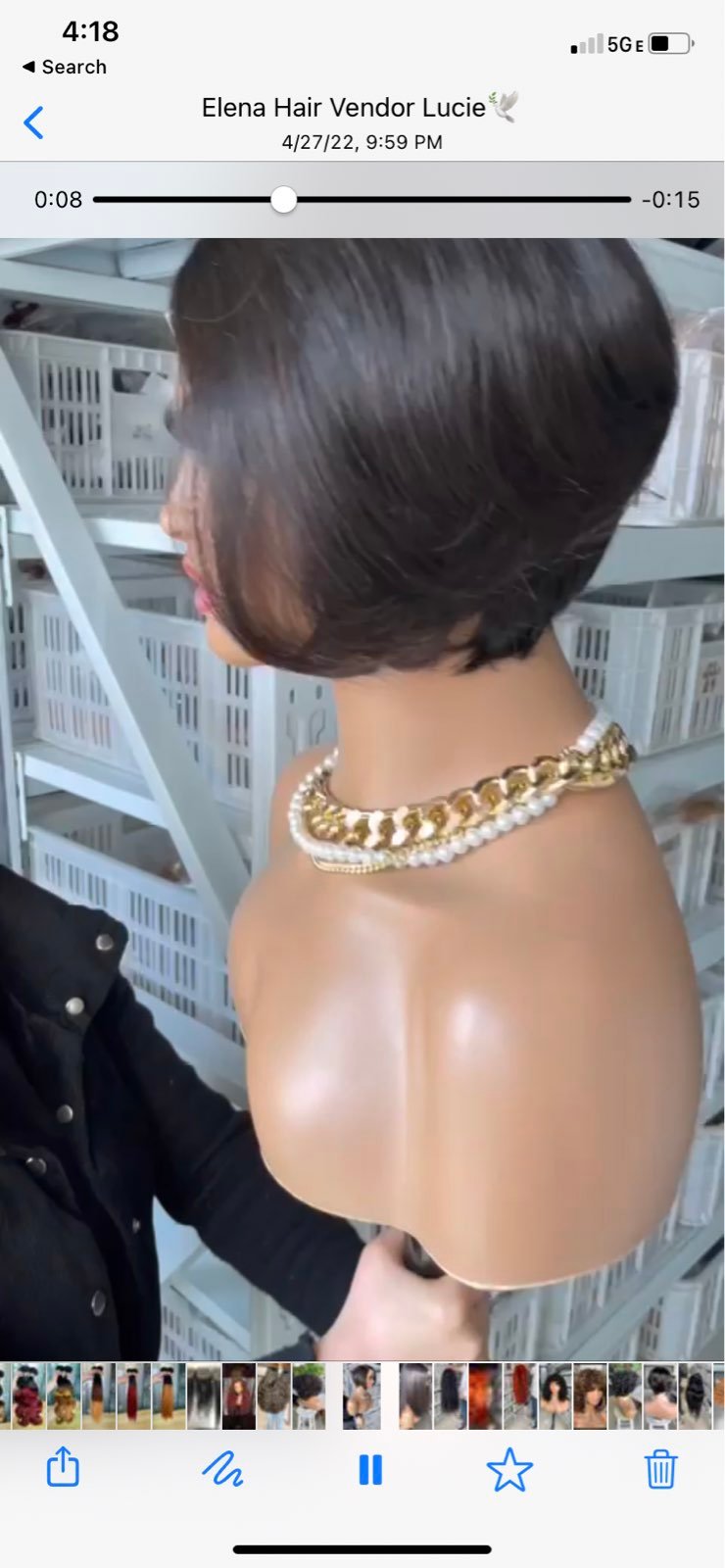 Virgin Only Black Human Hair Wig