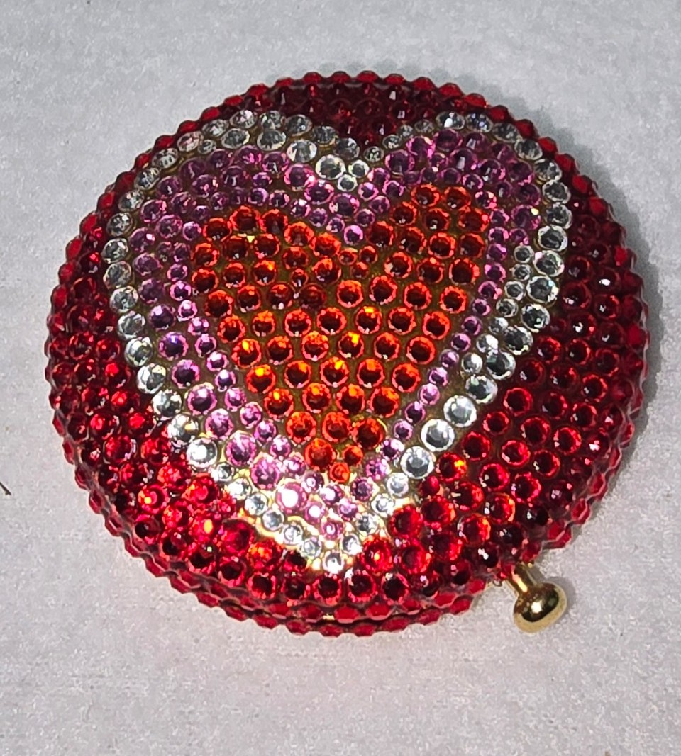 Estee Lauder Jeweled Powder Compact With Love