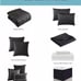 14 Piece Queen Complete Bedding Set Black