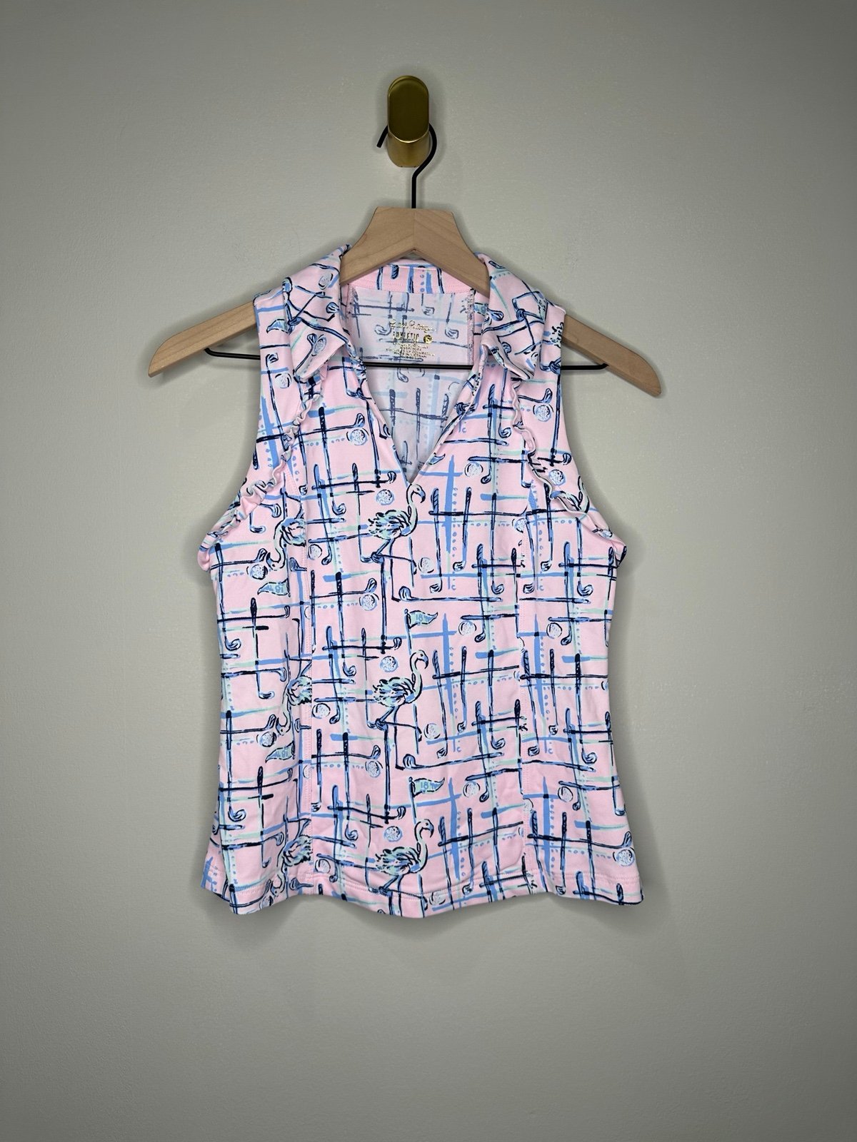 NWOT Lilly Pulitzer Luxletic Martina Golf Polo Tank