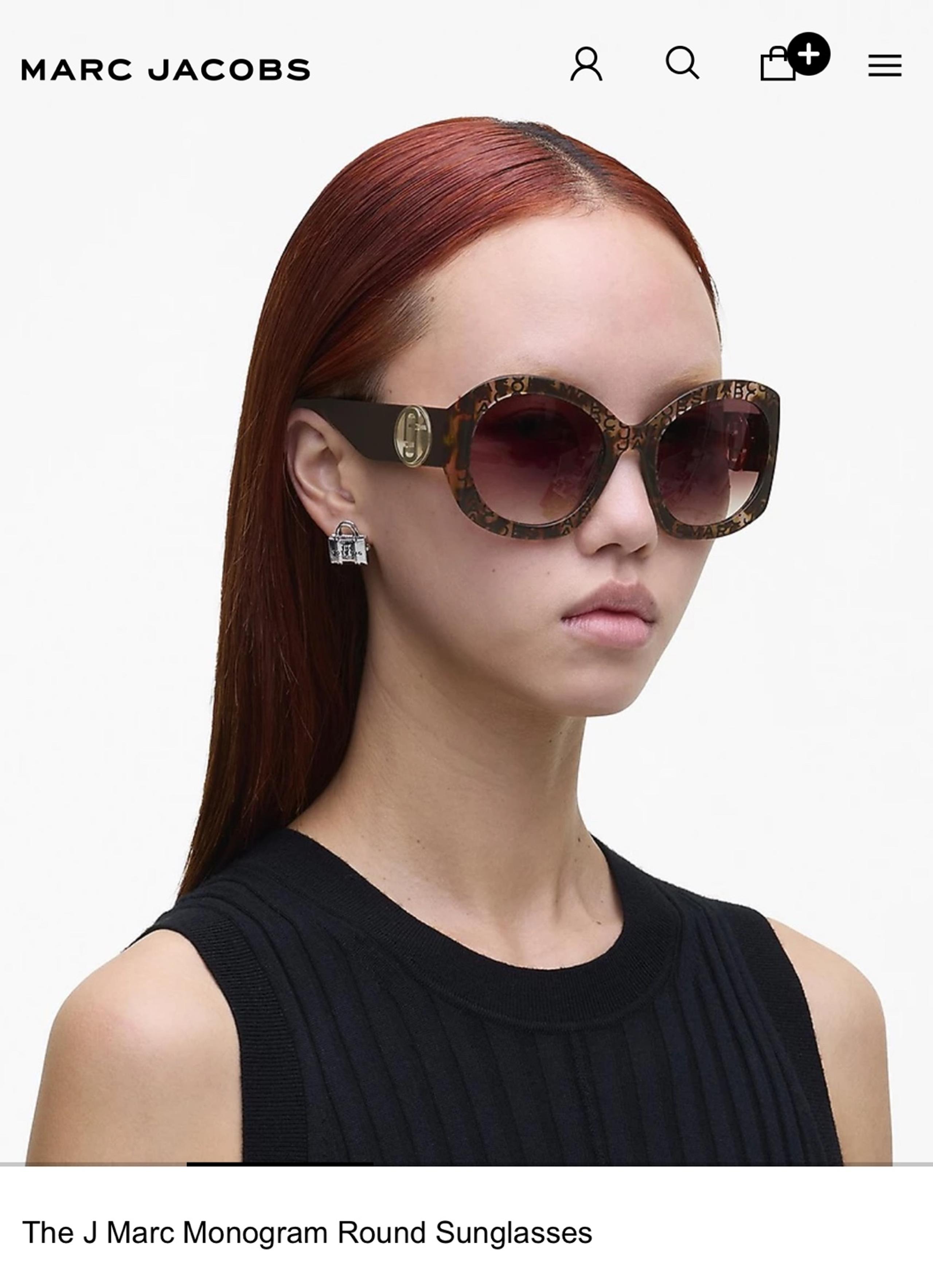 The J Marc Monogram Round Sunglasses