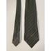 Emporio Armani Tie 100% Silk Necktie Olive Green Striped 59 L 3.75 W Italy