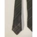 Emporio Armani Tie 100% Silk Necktie Olive Green Striped 59 L 3.75 W Italy