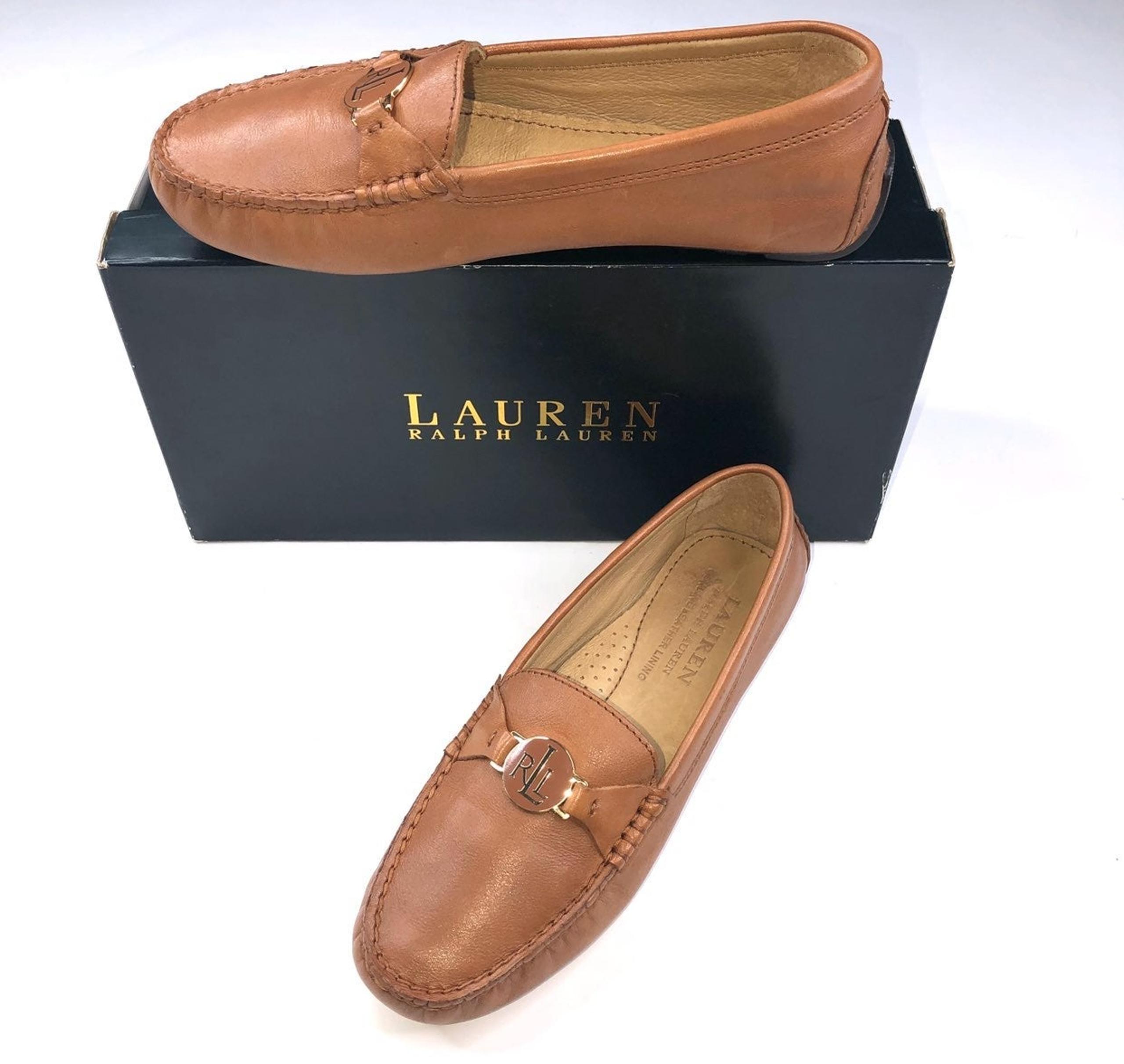 RALPH LAUREN LEATHER MOCCASIN LOAFERS