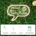 Hello Sunshine Neon Sign with 3D Art, Powed by USB, Size 12.2x9 inches, Warm