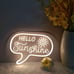 Hello Sunshine Neon Sign with 3D Art, Powed by USB, Size 12.2x9 inches, Warm