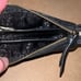 NWT KATE SPADE Cardholder Wallet Mini Natasha Larchmont Ave Blk Pebbled Leather