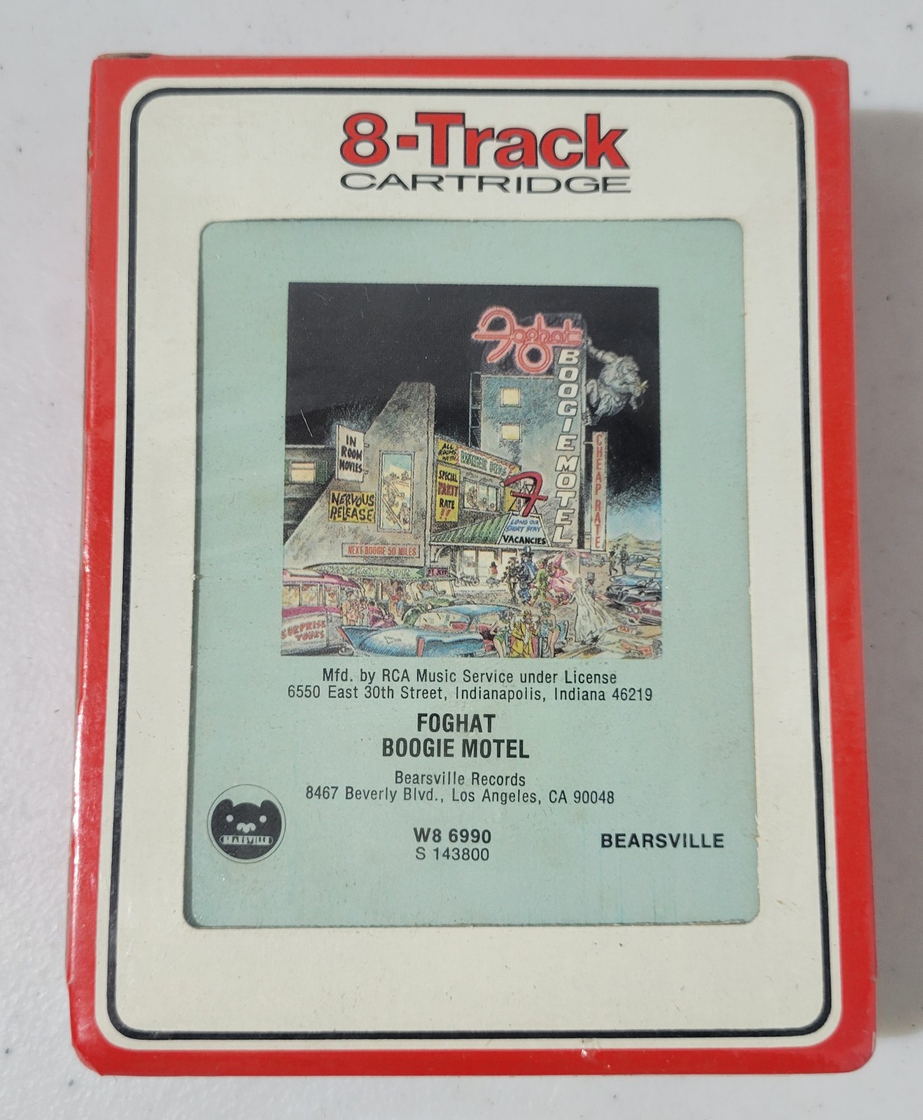 Vintage Foghat Boogie Motel 8-Track NEW SEALED