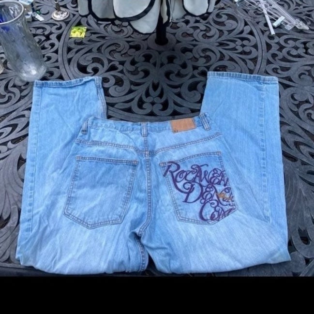 Rocawear Raw Mens Denim Jeans 34/32 Cotton RN#106830