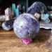 Xl silky fluorite sphere