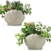 Fake Plants Set of 2, Assorted Faux Succulents Artificial Plants