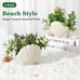 Fake Plants Set of 2, Assorted Faux Succulents Artificial Plants