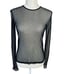 Isaac Mizrahi Sheer Mesh Top Womens Sz S Black Whimsigoth Fairy Grunge Goth Y2K