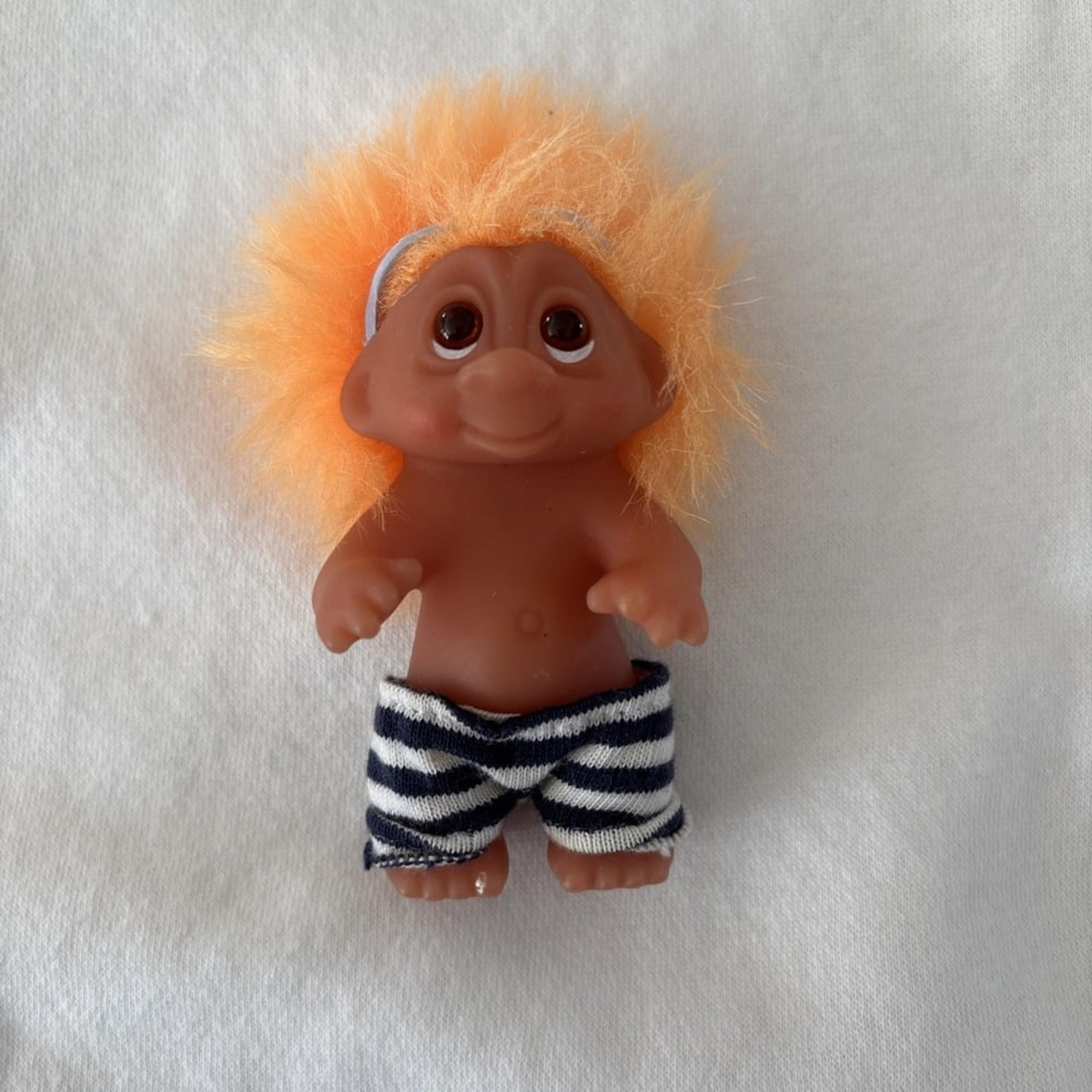 Vintage DAM Norfin Troll Beach Baby Toddler Short Hair Sunglasses 3" Figure 1985