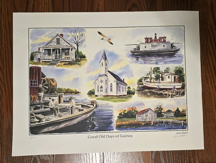 Good Old Days of Guinea, by Jane Partin, signed and numbered 24X18