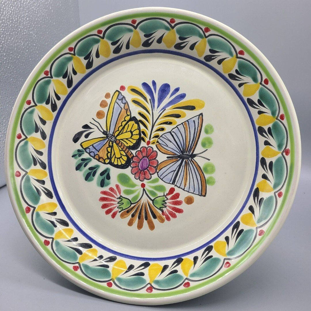 Gorky Art Studio Serving / Decorative Deep Bowl Platter 11.5 Mexico Pottery new