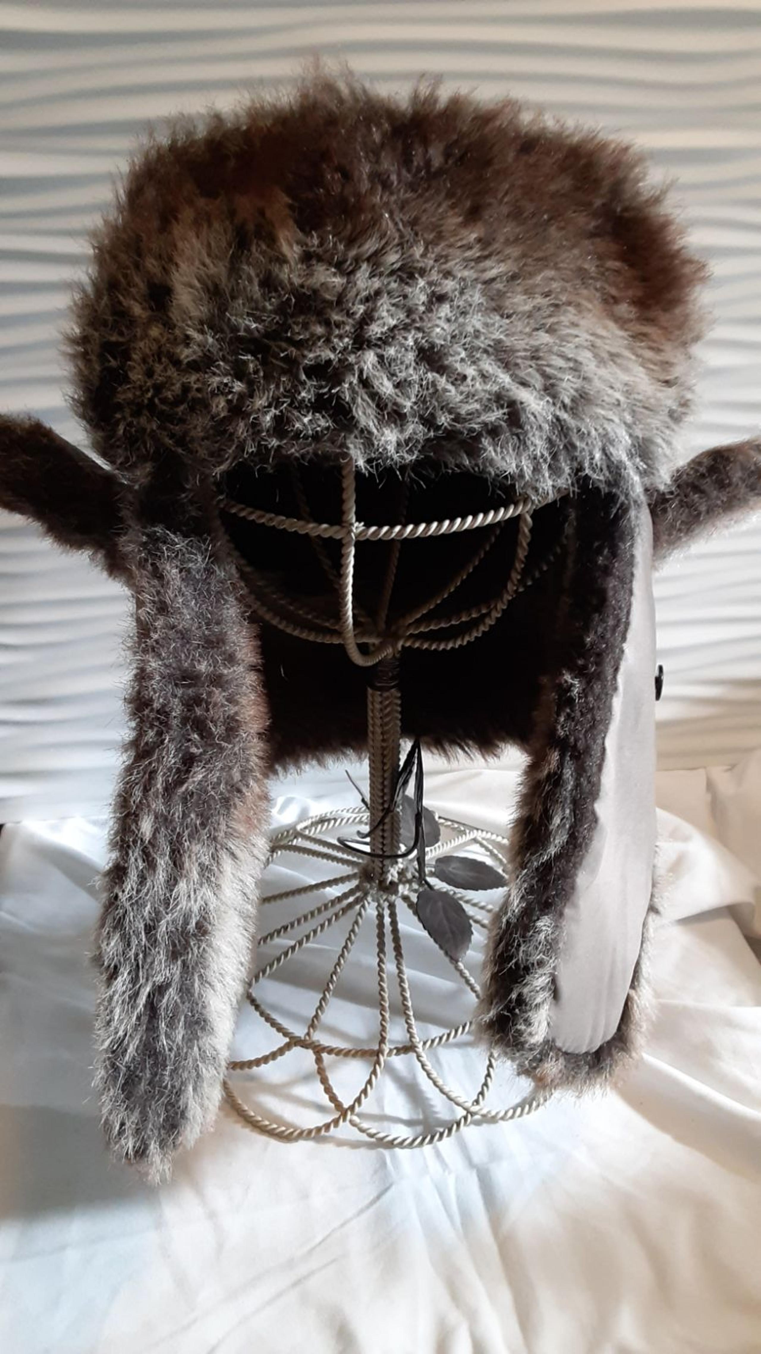 Fur hat mens weatherproof