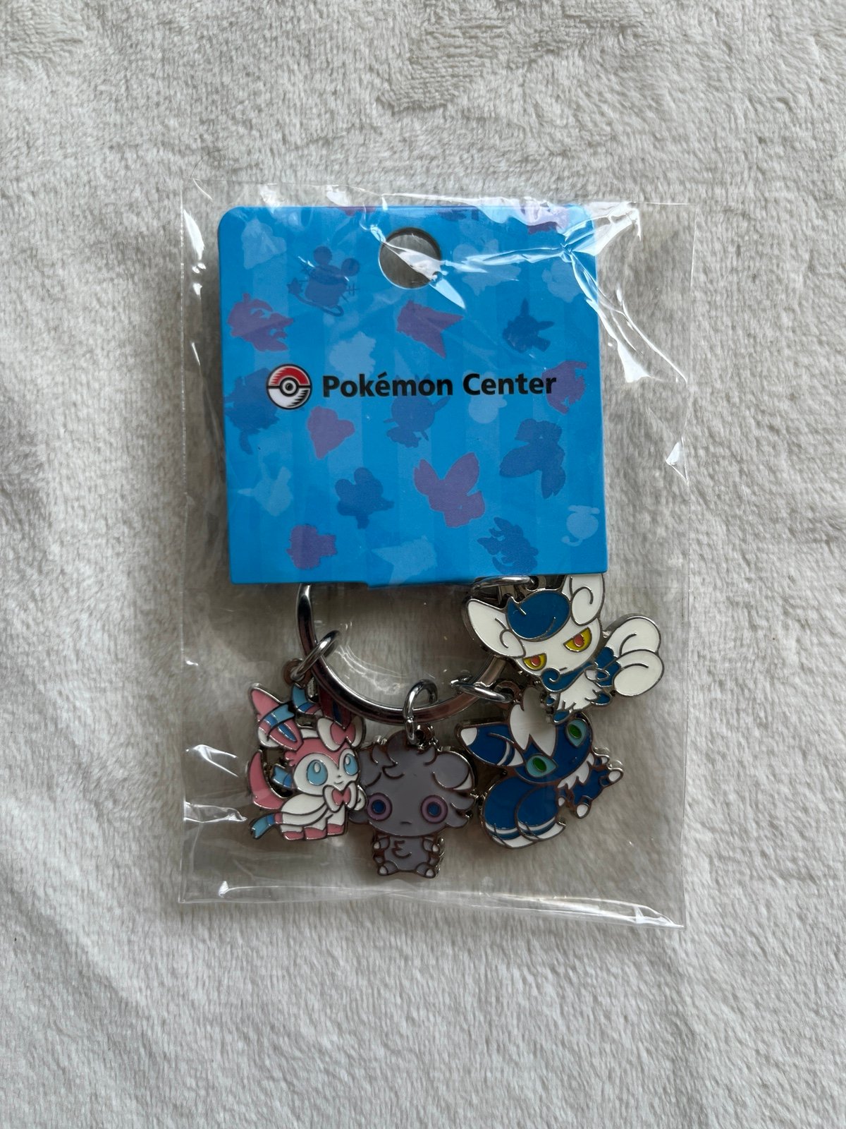 Pokemon Center Japan Pokedoll metal charm keychain Sylveon Espurr Meowstic